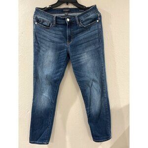 Judy Blue Womens Relaxed Fit Mid Rise Distressed dark wash Jeans size 11-30